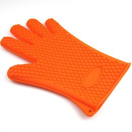 Siliconen organizer geïsoleerde warmtehandschoenen mitts magnetron ovenhandschoenen Hotplaat clip anti-Scald Dikke Mitt Keukengereedschap SN4264