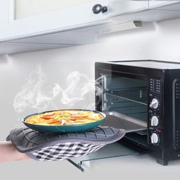 Siliconen oven wanten en pothouders sets met gewatteerde voering hittebestendige huis keuken handschoenen voor het koken bakken grillen T2i51924