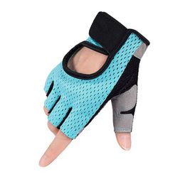 Guantes de fitness transpirables Silicona Palm Hollow Back Gimnasio Guantes Levantamiento de pesas Entrenamiento Mancuerna Crossfit Culturismo