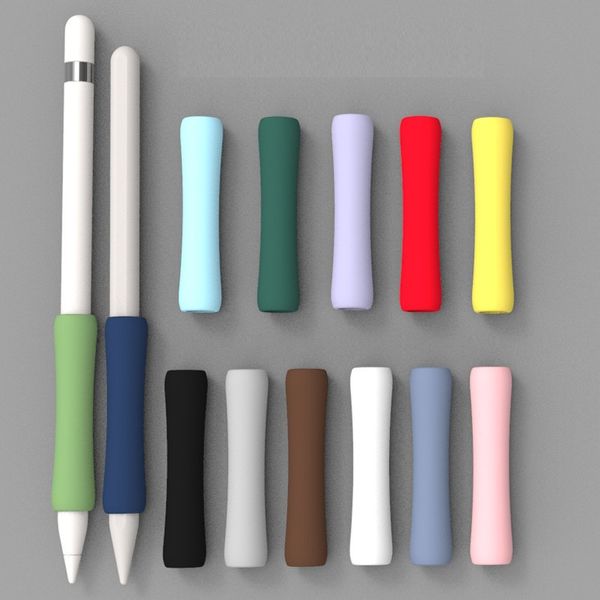 Étuis à stylos en Silicone, étui à poignée pour stylet à écran tactile pour Apple Pencil 1 2, manchon de protection antichoc et anti-rayures