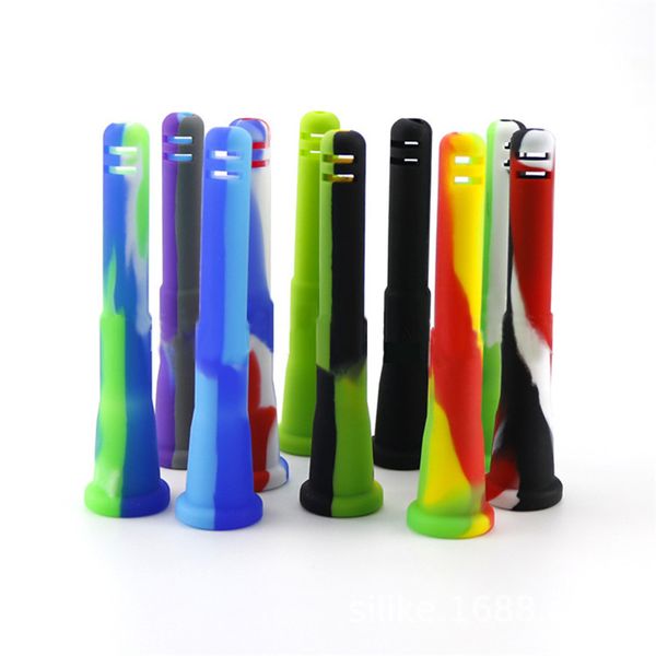 Tubo de silicona 105 mm Siliconas Downstem Accesorio para fumar irrompible para plataformas petrolíferas Bongs Agua de vidrio Bong Suministros