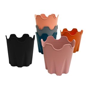 Pots de fleurs souples et flexibles en Silicone | Pots de fleurs souples Anti-chute, conteneur de plantes succulentes d'intérieur, décoration de la maison, fournitures de jardin