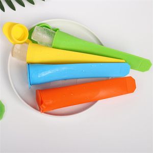 Moules de popsicle en silicone avec couvercle Moule de glace glacée congelée réutilisable Easy Ice Pop Maker Popsicle Moule Moule de crème glacée