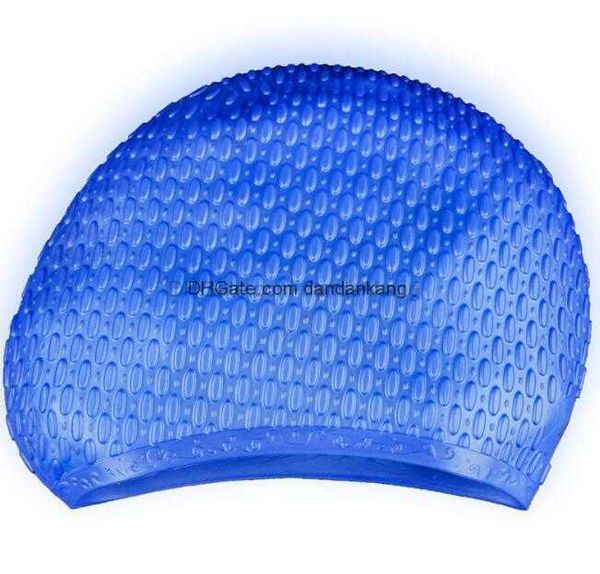 Silicone PU bonnet de bain Élastique Étanche Bonnets De Natation Sport Cheveux Longs Couverture Oreilles Protéger Anti-dérapant plongée chapeau de bain Pour Adulte