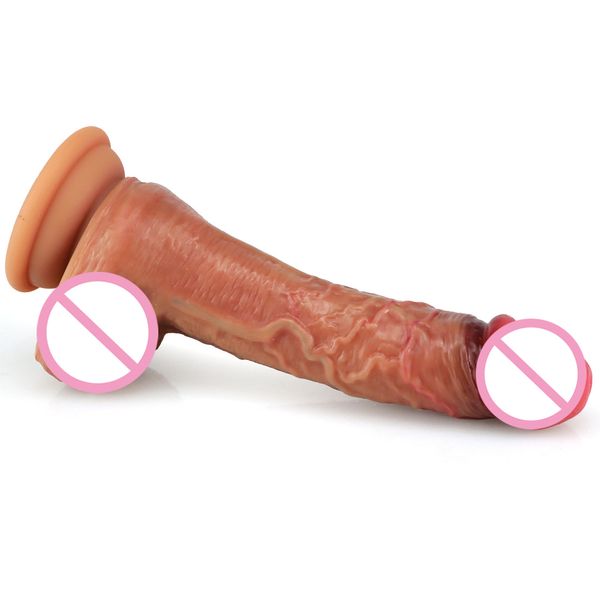 Silicone réalité gode sexyy doux réaliste pénis peau vagin G Spot Stimulation sexy jouets pour femme Gay Masturbation grosse bite