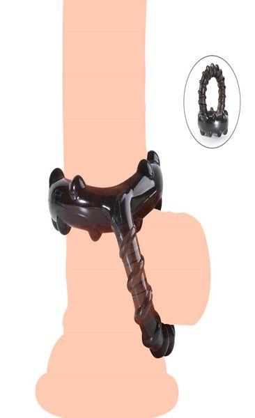 Anneau en Silicone pour hommes, retardement de l'éjaculation du pénis, en caoutchouc, agrandissement du pénis, jouets sexy, jeu de Couple masculin, Juguetes sexyules9044238