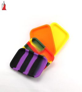 Plateau à roulettes en silicone carré HeatreSistant 17 12 cm de taille colorée à rouleau à main