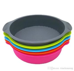 Siliconen Ronde Circulaire Vorm Cakevorm Multicolor Bakvormen Bakken Tool Voor Cakes Mousse Pan Decoreren Accessoires