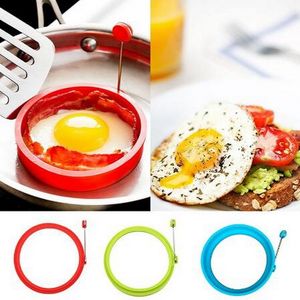 Silicone Round Fried Egg Pancake Ring Omelette Egg Mould for Cooking Breakfast Oven Kitchen Mold Nonstick Kitchen Accessories