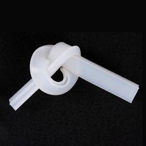 Siliconen rubberen afgesloten strook u vorm vaste pakking waterdichte bumperstaven wit 1 meter