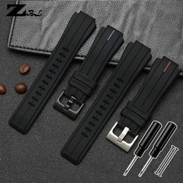 Bracelet de montre en caoutchouc de silicone pour bracelet de montre timex T2N720 T2N721 TW2T76300 bracelet bracelet étanche interface convexe 16mm T245j