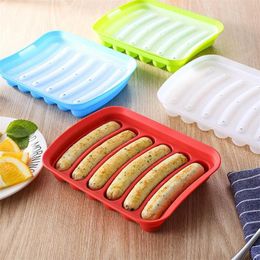 Siliconen worst schimmel non-stick diy kinderen hotdogs bakvormen keuken tool voor LCE snoep jelly chocoladevorm