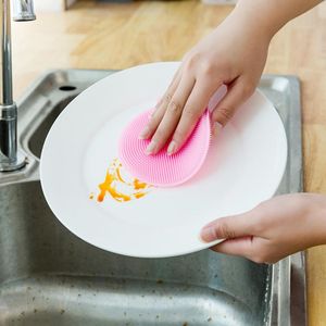 Siliconen Scouring Pad Cleaning Cloths Siliconen Schotel Spons Keuken Pot Cleaner Was Tool Multifunctionele Komborstel