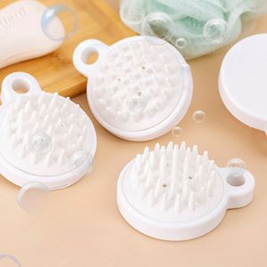 Brosse à shampoing en Silicone, peigne de massage du cuir chevelu, pour le bain, les pellicules et les démangeaisons, soulage la brosse à shampoing