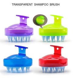 Silicone Shampooing Brush Saldp Massage Brush Brush Shampooing Coup Adult Shampoo Massager Hair Peigt Beauty Tool3582417