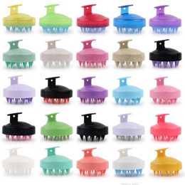 Silicone Shampooing Head Coiffure Hair Washing Corps Corps Massage de bain Baignoire Brosse de douche de baignoire Salon