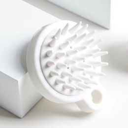 Siliconen shampoo hoofdhuid gezondheid kam huishoudelijke bad witte afneembare zachte antennes hoofdhuid massage borstel unisex lx2566