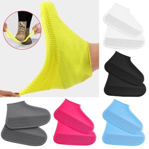 Silicone Shoe Cover Boot For Rain Waterproof Rain Boots Unisex Shoes Protectors For Outdoor Rainy Day Reusable Shoe Rain Covers