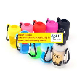 Piel de silicona para botellas de líquido electrónico, bolsa suave, caja protectora colorida, estuche de exposición apto para botella de jugo electrónico, goma de silicona de 30ML LL