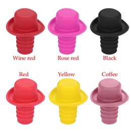 Silicone petit chapeau bouteille de bière fraîche bouchée de vin bouchons de boucle de liège bouchons de bouteille de liège ferme les outils de cuisine à la maison