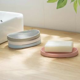 Siliconen zeep Derees Saver Holder Plaat Non-slip badkamer Fashion Candy Color Storage Soap Rack Container