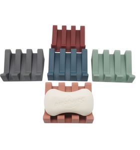 Détroits de savon en silicone Auto-drainage SOODER DOUCHE DOUCHE BAR BAR SOAP