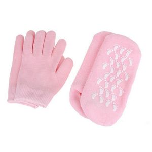 Silicone Chaussette Gant Réutilisable SPA Gel Hydratant Chaussettes Gants Blanchiment Exfoliant Traitement Lisse Beauté Main Masque Soins Des Pieds EEA1648