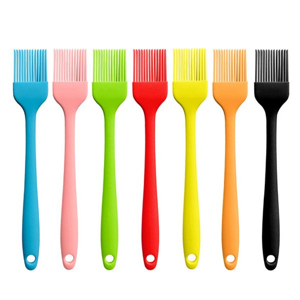 Spatule en Silicone brosse à barbecue ustensiles de cuisine brosses à condiments à l'huile résistantes à la chaleur outils de cuisson de gâteaux de barre de cuisine fournitures d'ustensiles