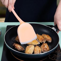 Spatule en silicone Viande de boeuf Oeuf Ustensiles de cuisine Grattoir de cuisine Large pelle à pizza Tourneurs antiadhésifs Releveurs d'aliments Maison 1223446