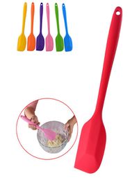 Silicone spatule Cake Spatule Spatules plates Spatules crème mélangez la pâte gratte-ci Brosse Butter Butter Brush Brouss de cuisine V2816265