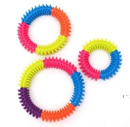 Anneau sensoriel pointu en Silicone, jouets, Bracelet de jouet pour les doigts, Massage stimulant, soulagement de l'anxiété et du Stress, compression OWB65956181528