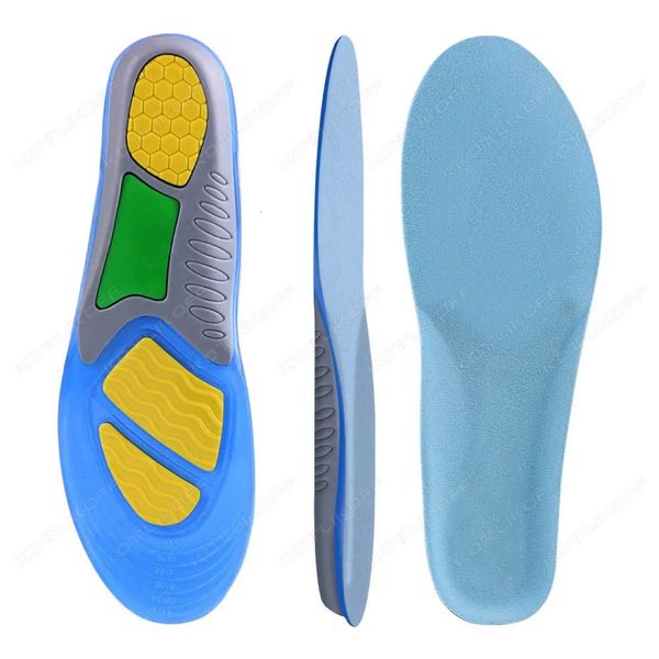 Silicone Sport Isolas orticomitales de gel suave Soporte de arco de shock Absorción de choque Running Mujeres Men zapatillas