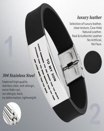 Bracelet en silicone en acier inoxydable Men039