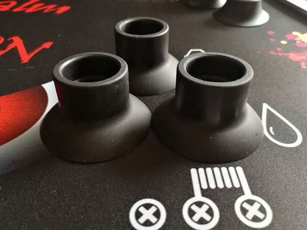 Support en Silicone, ventouse, Base en caoutchouc, stylo, affichage de la batterie, grande ventouse noire pour Mod de réservoir de 19mm à 22mm