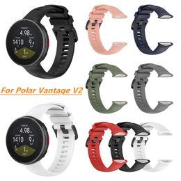Siliconenriem compatibel voor Polar Vantage V2 waterdichte armband Duurzaam Smart Watch Fashion Band Belt Sports polsbandje