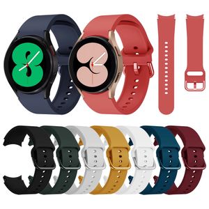 Bracelet en Silicone Compatible avec Samsung Galaxy Watch 4 classic 46mm 42mm/Watch4 44mm 40mm, bracelets de remplacement