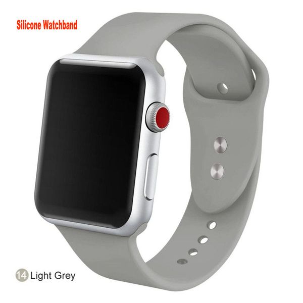 Correa de silicona para la serie Apple Watch Band Series 8 7 6 5 4 3 2 1 42 mm 38 mm 41 mm 45 mm 49 mm Bandillas de vigilancia para la pulsera para iwatch 7 SE8 40 mm 44 mm Soft Band de la banda de vigilancia