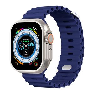 Siliconenriem voor Apple Watch Ultra/2 49mm Sport Breathable Soft Pols Band voor IWatch 9 8 7 6 5 4 SE 45mm 41 mm 44 mm 42 mm 40 mm 100 pcs