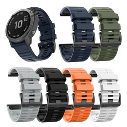 Slicon Silicone pour Garmin Fenix 6x 5x 3 D2 TACTIX BRAVO DESCENT MK1 Smartwatch Remplacement Watch Band Bracelet
