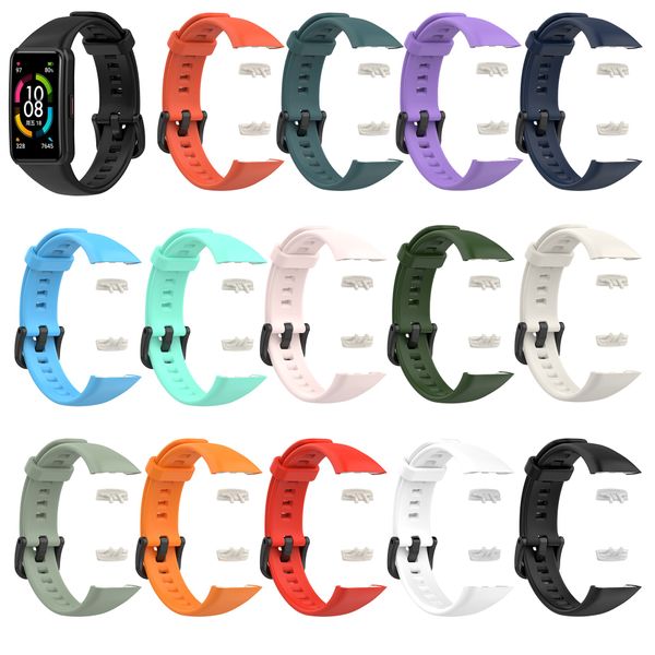Bracelet en Silicone pour Huawei Honor bande 6 sangles smartwatch bracelet de montre ceinture pulsera correa Bracelet de remplacement