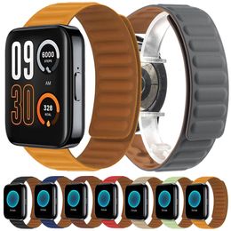 Slicon Slicone pour Realme Watch 3 2 Pro Bands pour Realme Watch S Pro Watchband pour Xiaomi Amazfit GTR 4 GTS 4 MAGNETINE LOOP BAND