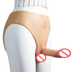 Siliconen strap-on dildo elastische slipje realistische dildo's dragen broek masturbatie apparaat voor vrouw lesbische riem op penis seksspeeltje
