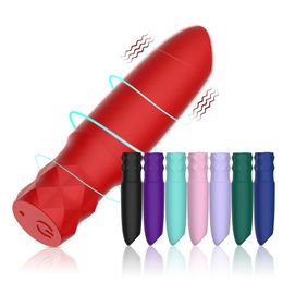 Siliconen sterke vaginale vibrators ei vrouw seksspeeltjes mini lippenstift vibrator stick oplaadbare kogel anus masturbatie