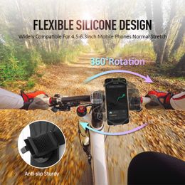 Prise en charge en silicone pour le support de vélo de téléphone mobile