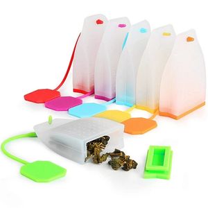 Sachet d'infuseur à thé en Silicone FineGood réutilisable et sûr sachets de thé en vrac filtre pour ustensiles de buveur de thé