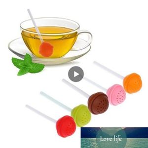 Infuseur à thé en Silicone, passoire en caoutchouc réutilisable, plateau à gouttes de feuilles douces, boule de nouveauté, outil de filtre à herbes et épices, sucette douce