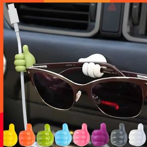 Silicone Thumb Hook Car Sunglasses Clip Decoration Hook for Wall Hook Cable Clip Key Hat Makeup Brush Home Office Wall Storage