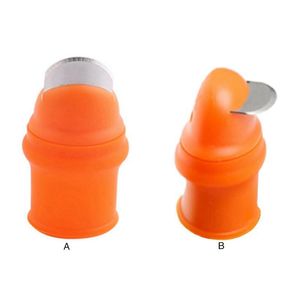 Couteau à pouce en Silicone, séparateur de fruits et légumes, cueilleur avec lame plate/incurvée pour la cuisine du jardin potager