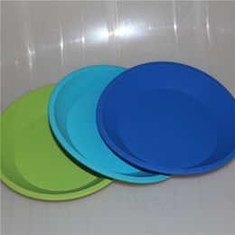 Envío gratis bandeja de silicona Deep Dish Round Pan 8 "amigable Non Stick Silicone Container Concentrate Oil BHO fda bandeja de silicona bong de agua