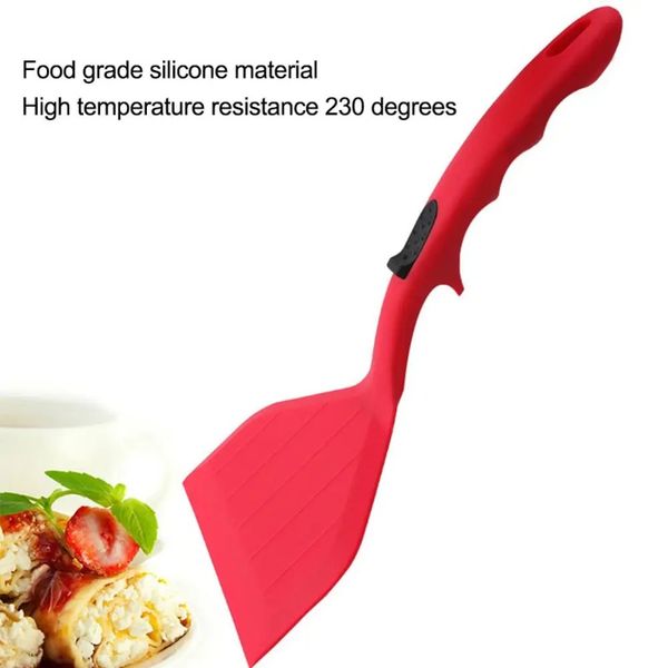 Gadgets de cuisine en silicone Turner Scraper d'oeuf de bœuf Pizza Pêchage antiadhésive Pan à frire les poussoirs de cuisson Ustensiles pour la cuisine